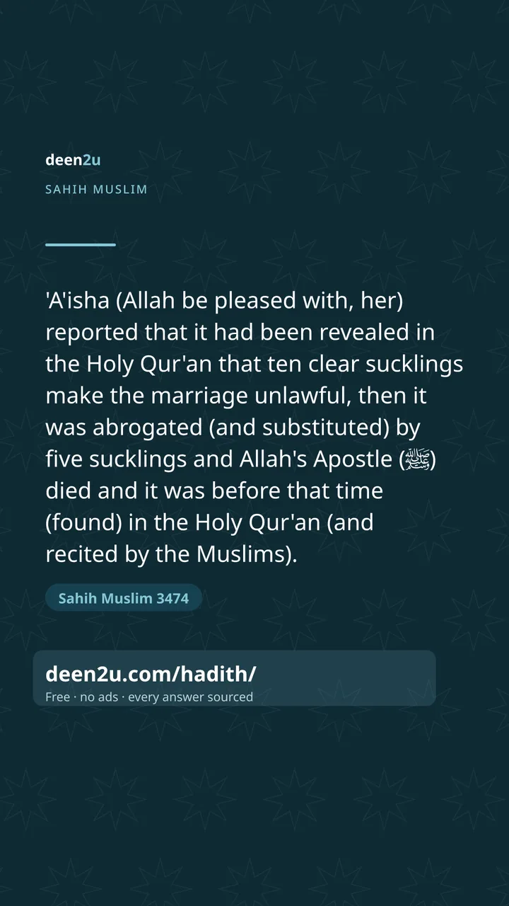 Sahih Muslim 3474