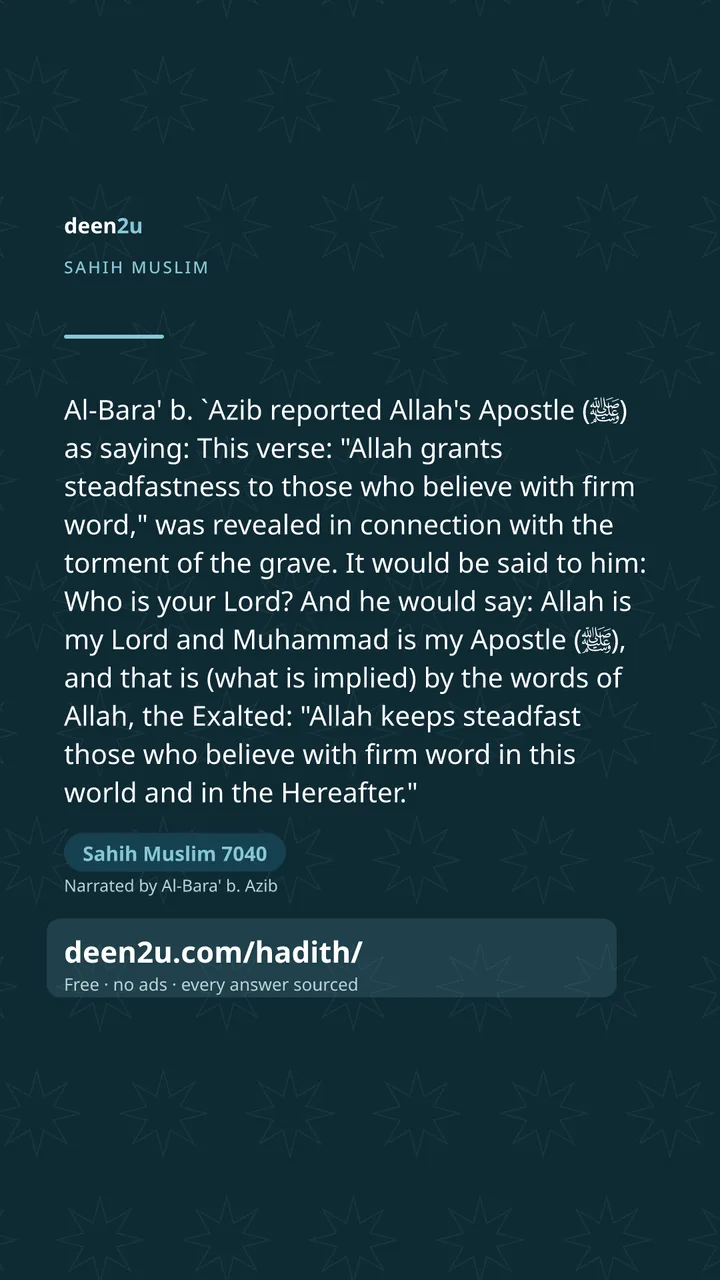 Sahih Muslim 7040