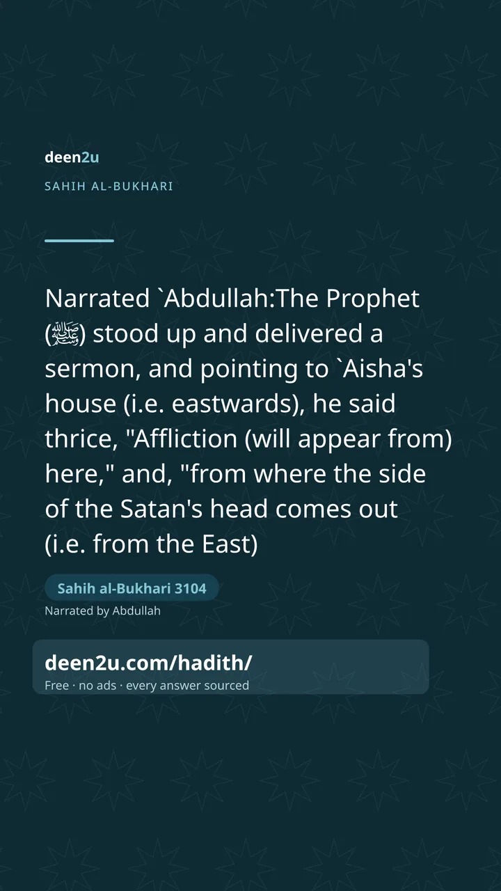 Sahih al-Bukhari 3104