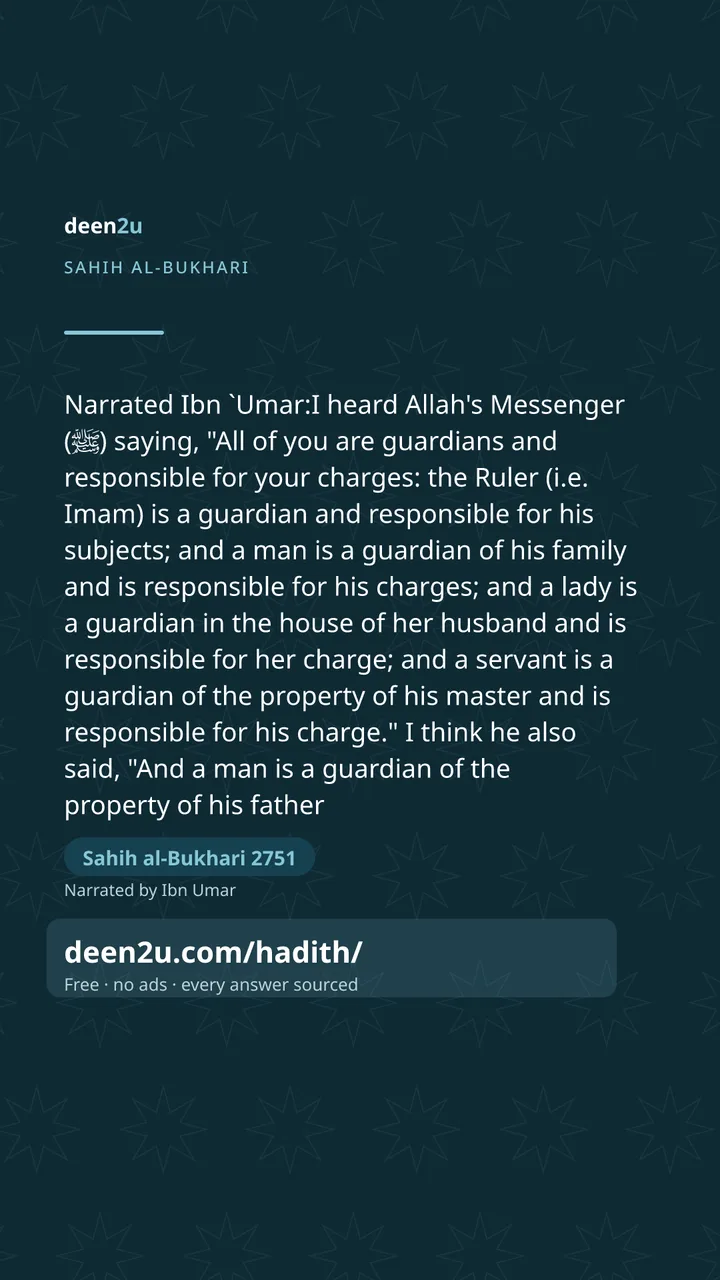 Sahih al-Bukhari 2751