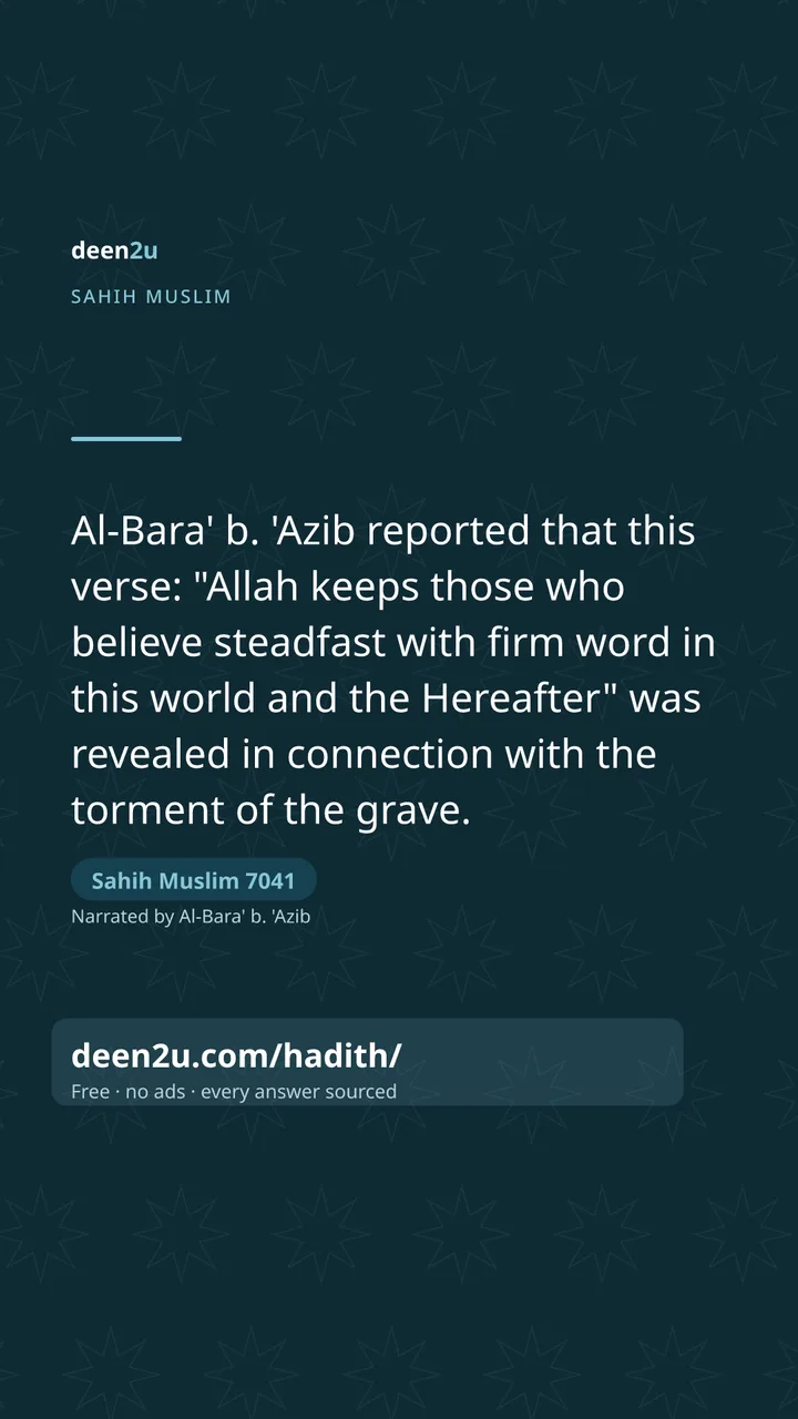 Sahih Muslim 7041