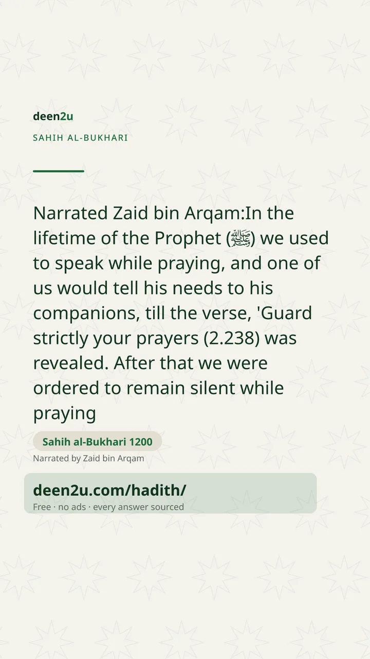Sahih al-Bukhari 1200