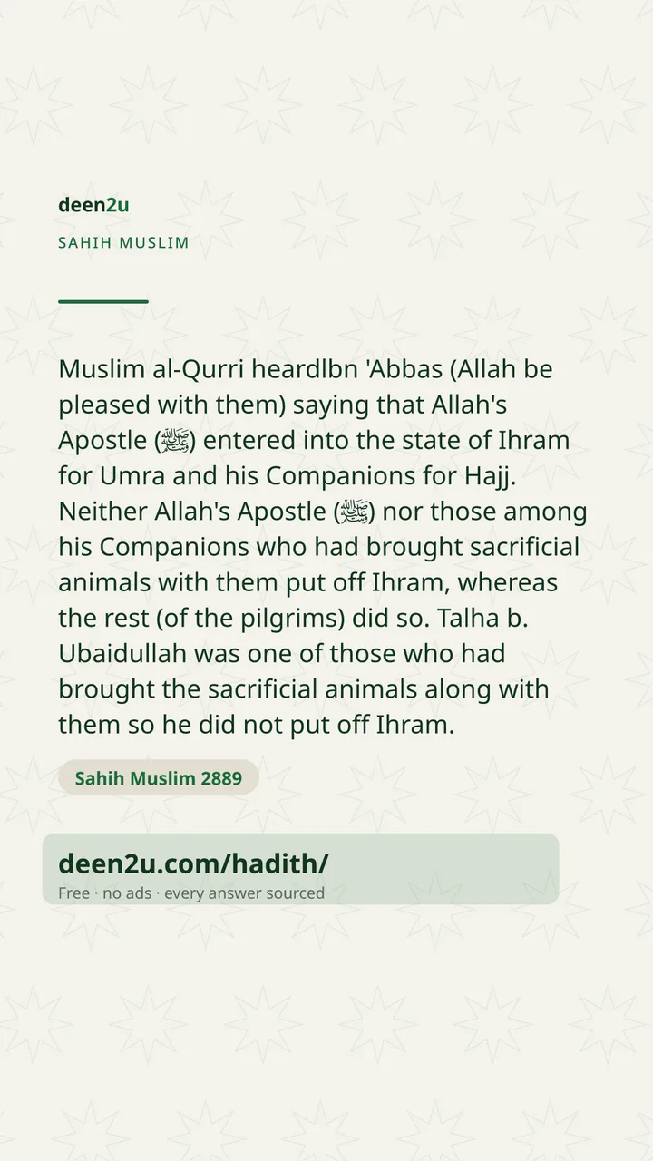 Sahih Muslim 2889