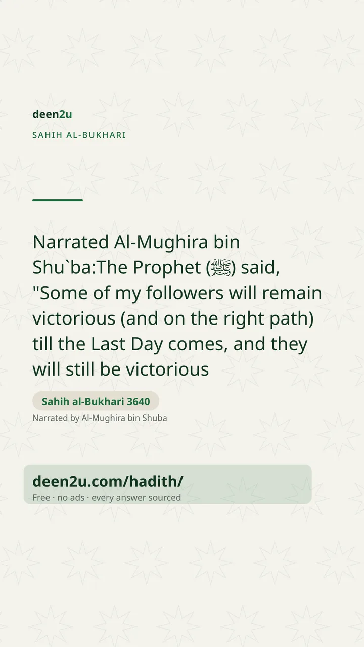Sahih al-Bukhari 3640