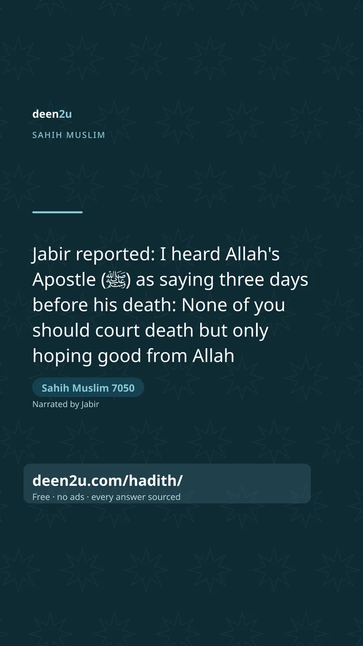 Sahih Muslim 7050