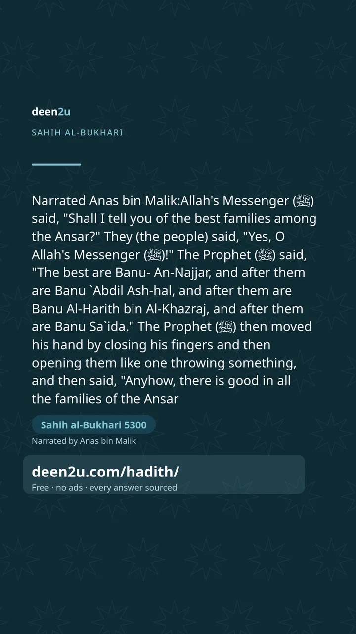 Sahih al-Bukhari 5300