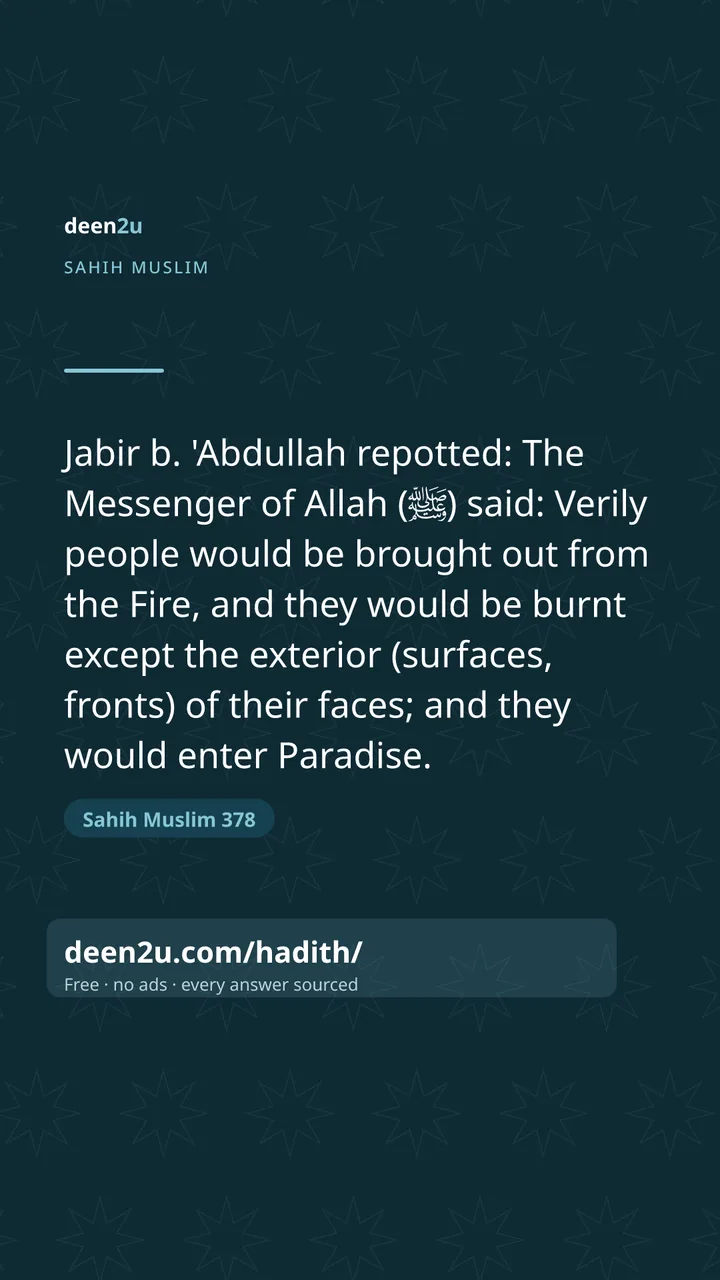 Sahih Muslim 378