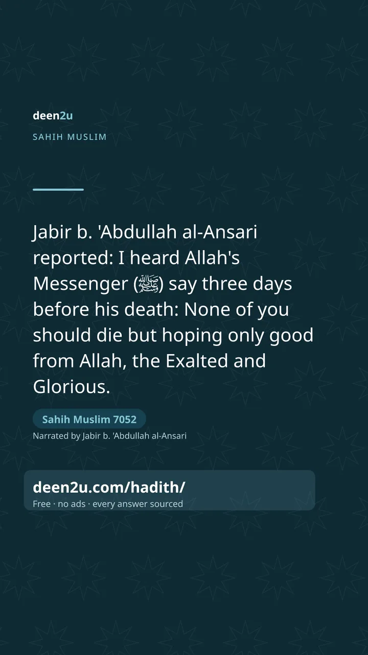 Sahih Muslim 7052