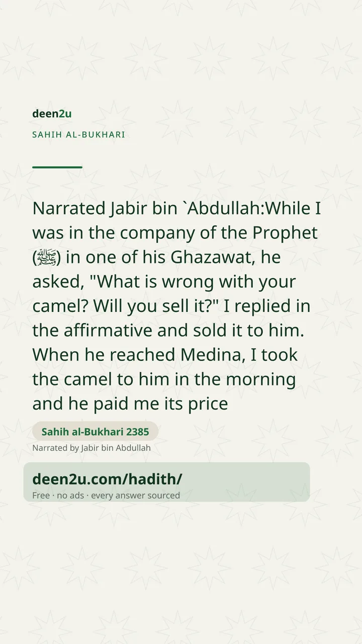 Sahih al-Bukhari 2385