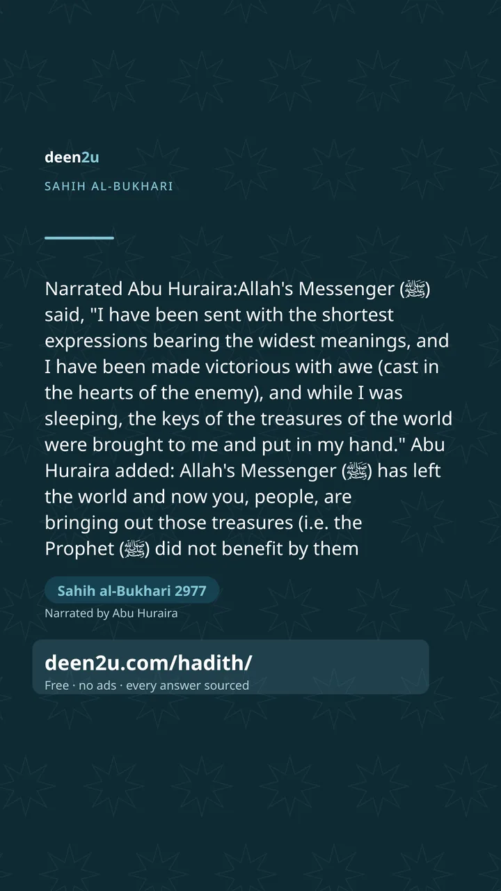 Sahih al-Bukhari 2977