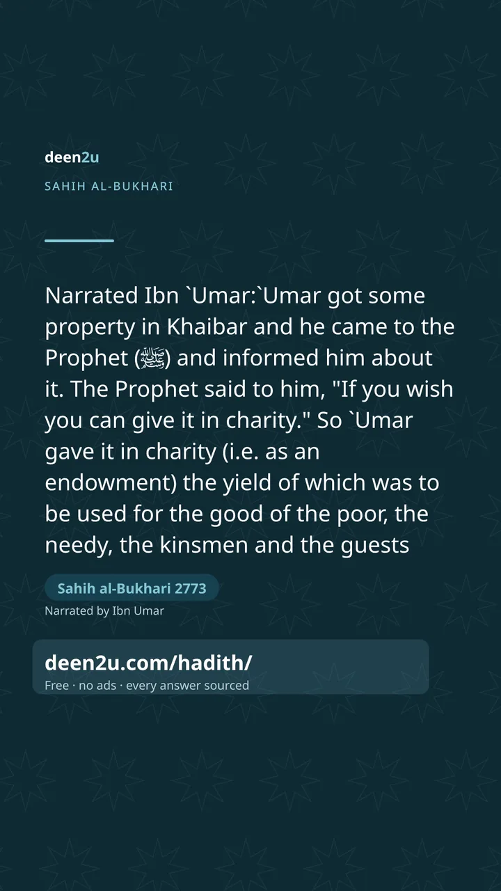 Sahih al-Bukhari 2773