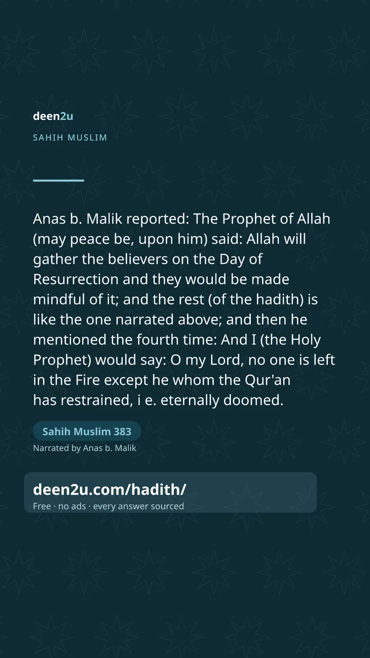 Sahih Muslim 383