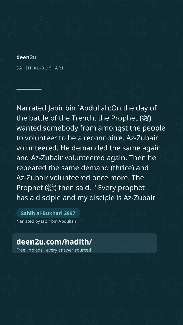 Sahih al-Bukhari 2997