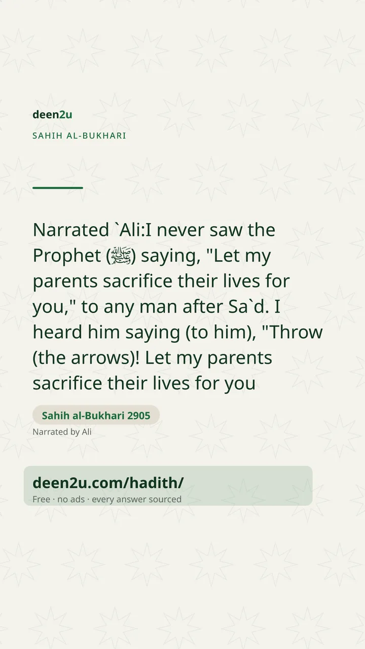 Sahih al-Bukhari 2905
