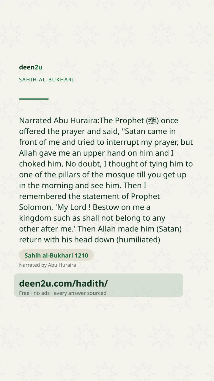 Sahih al-Bukhari 1210