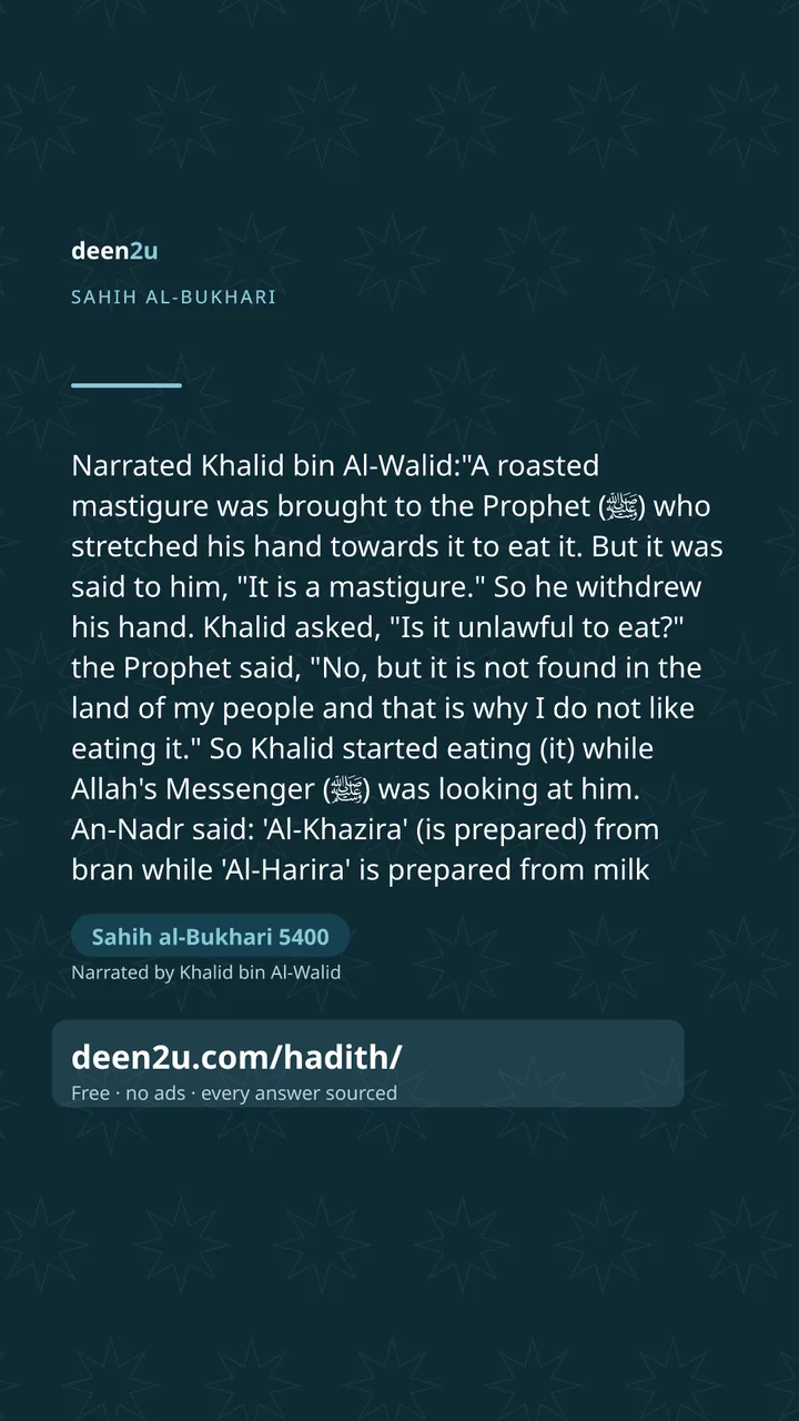 Sahih al-Bukhari 5400