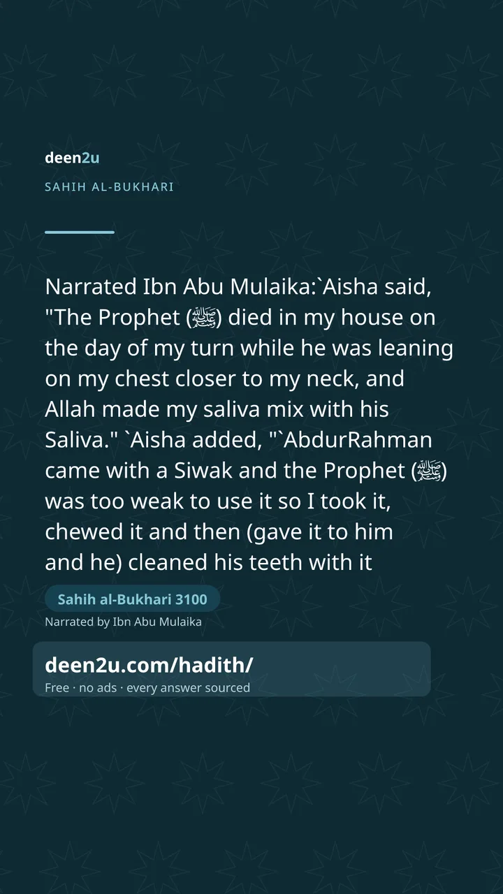 Sahih al-Bukhari 3100