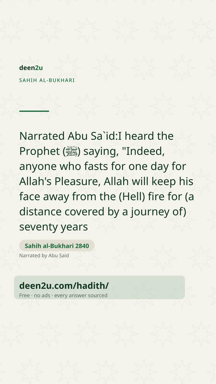 Sahih al-Bukhari 2840