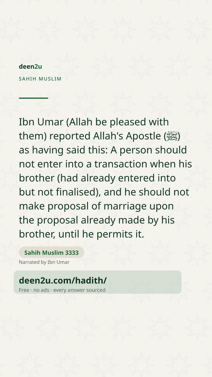 Sahih Muslim 3333