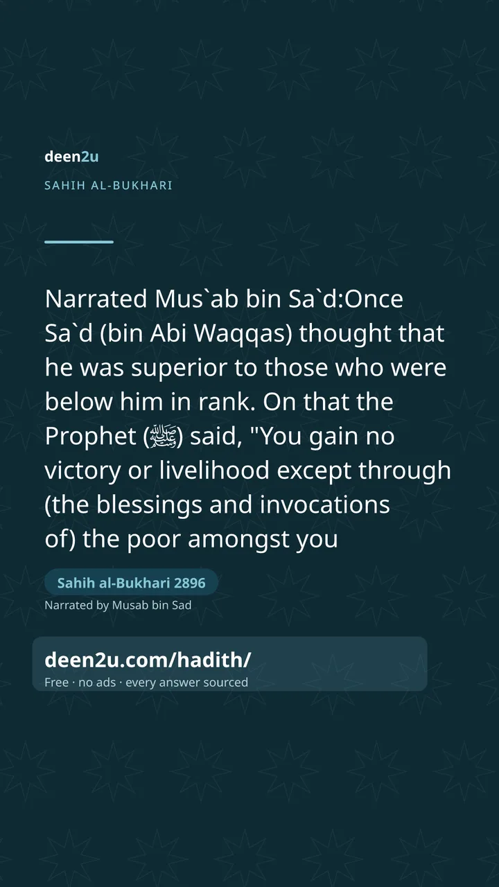 Sahih al-Bukhari 2896