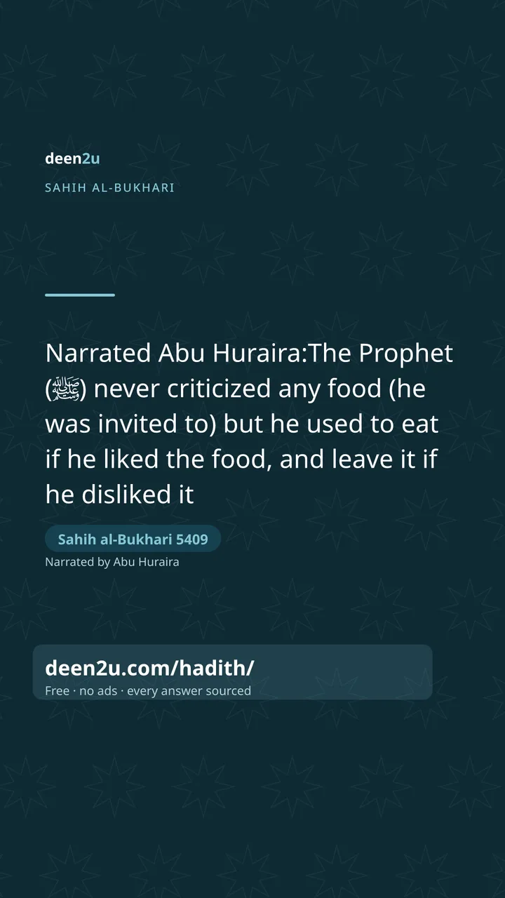 Sahih al-Bukhari 5409