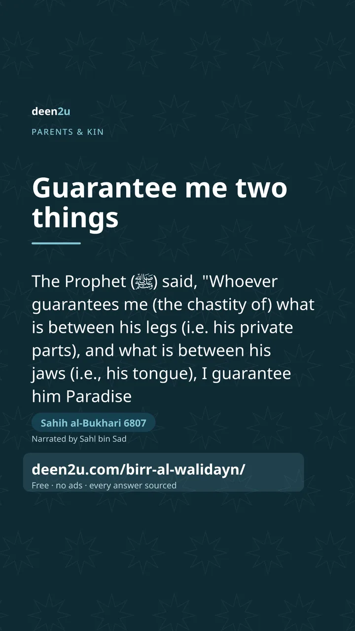 Poster: Guarantee me two things