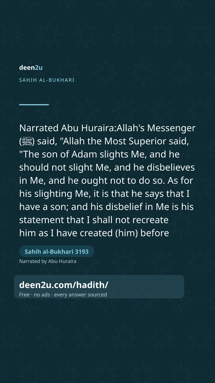 Sahih al-Bukhari 3193