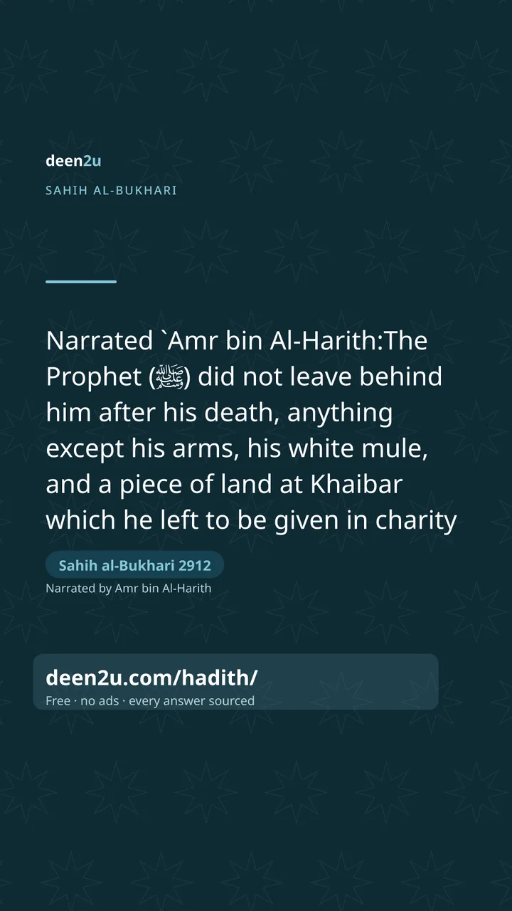 Sahih al-Bukhari 2912