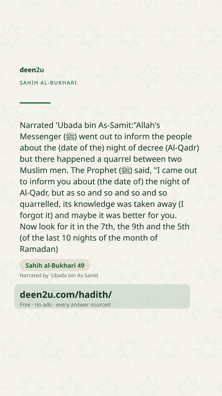 Sahih al-Bukhari 49