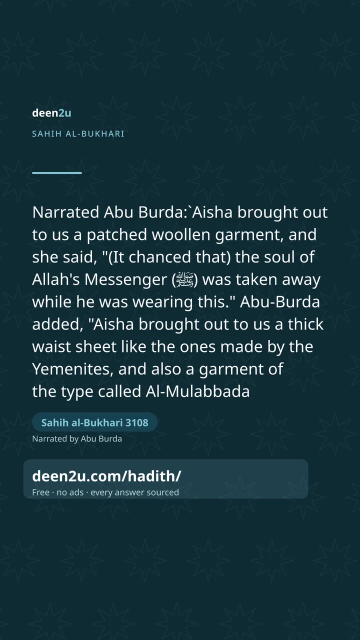 Sahih al-Bukhari 3108