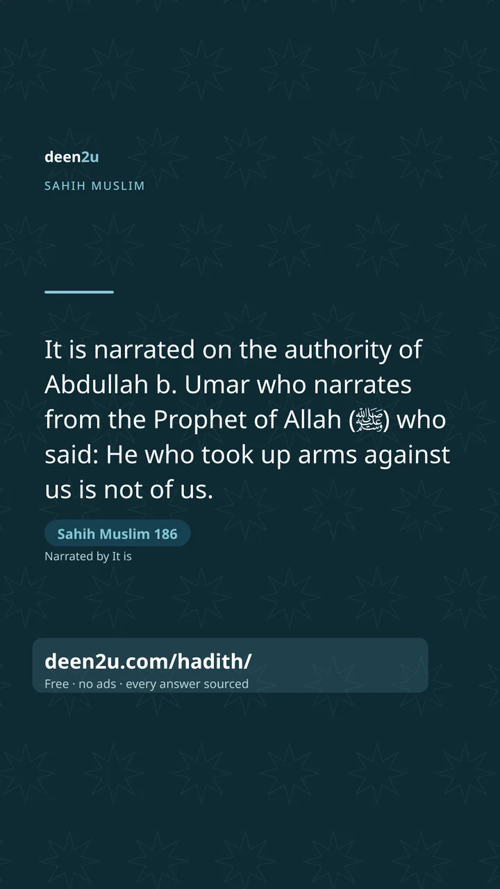 Sahih Muslim 186