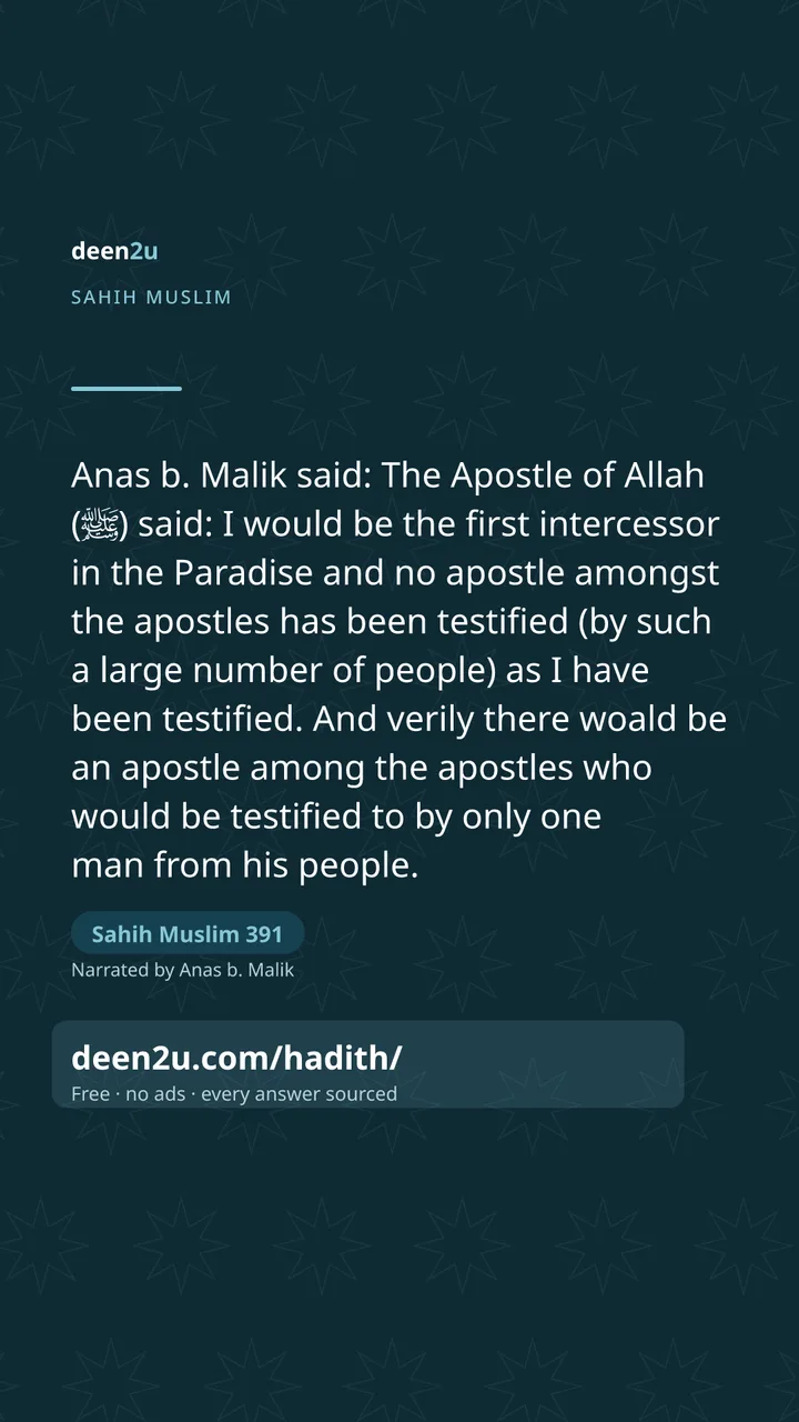 Sahih Muslim 391