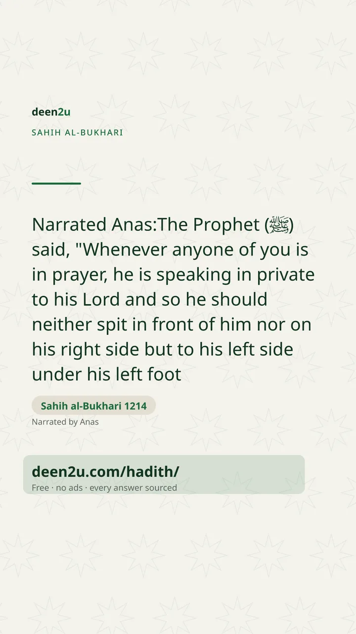 Sahih al-Bukhari 1214