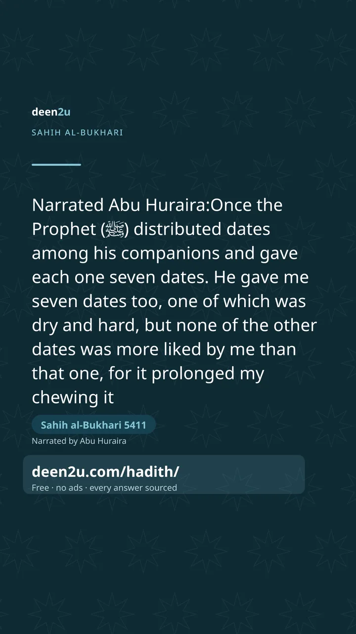 Sahih al-Bukhari 5411