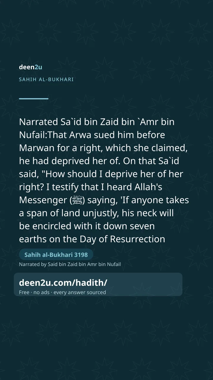 Sahih al-Bukhari 3198