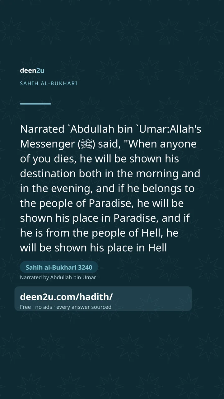Sahih al-Bukhari 3240