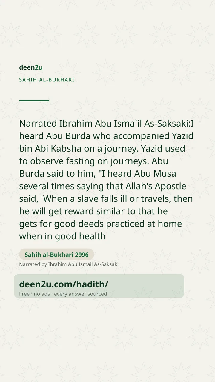 Sahih al-Bukhari 2996