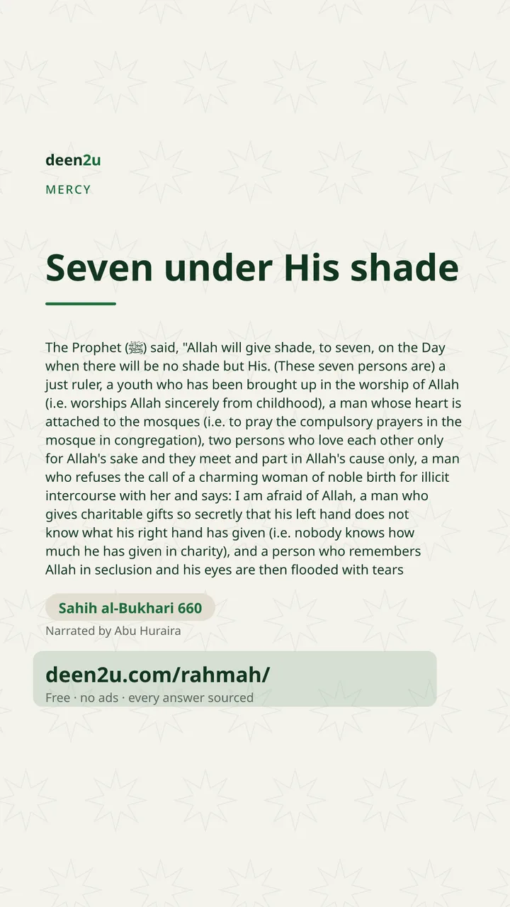 Poster: Seven under His shade