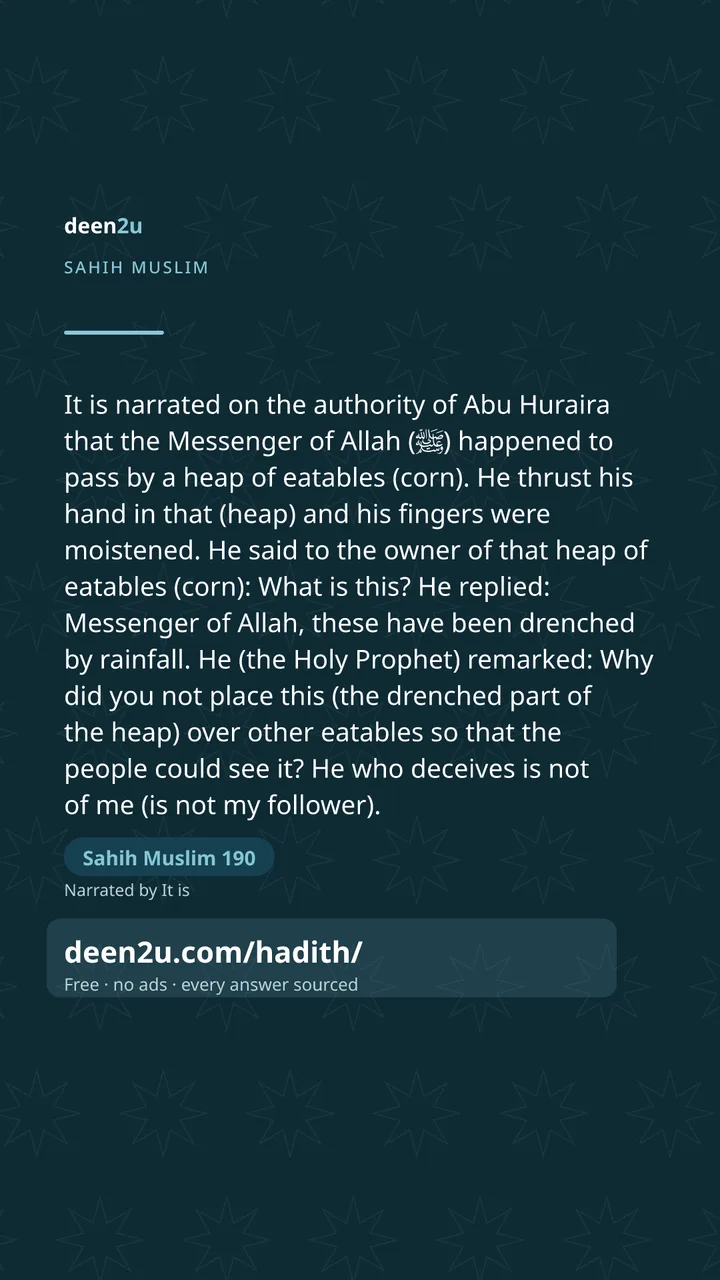 Sahih Muslim 190