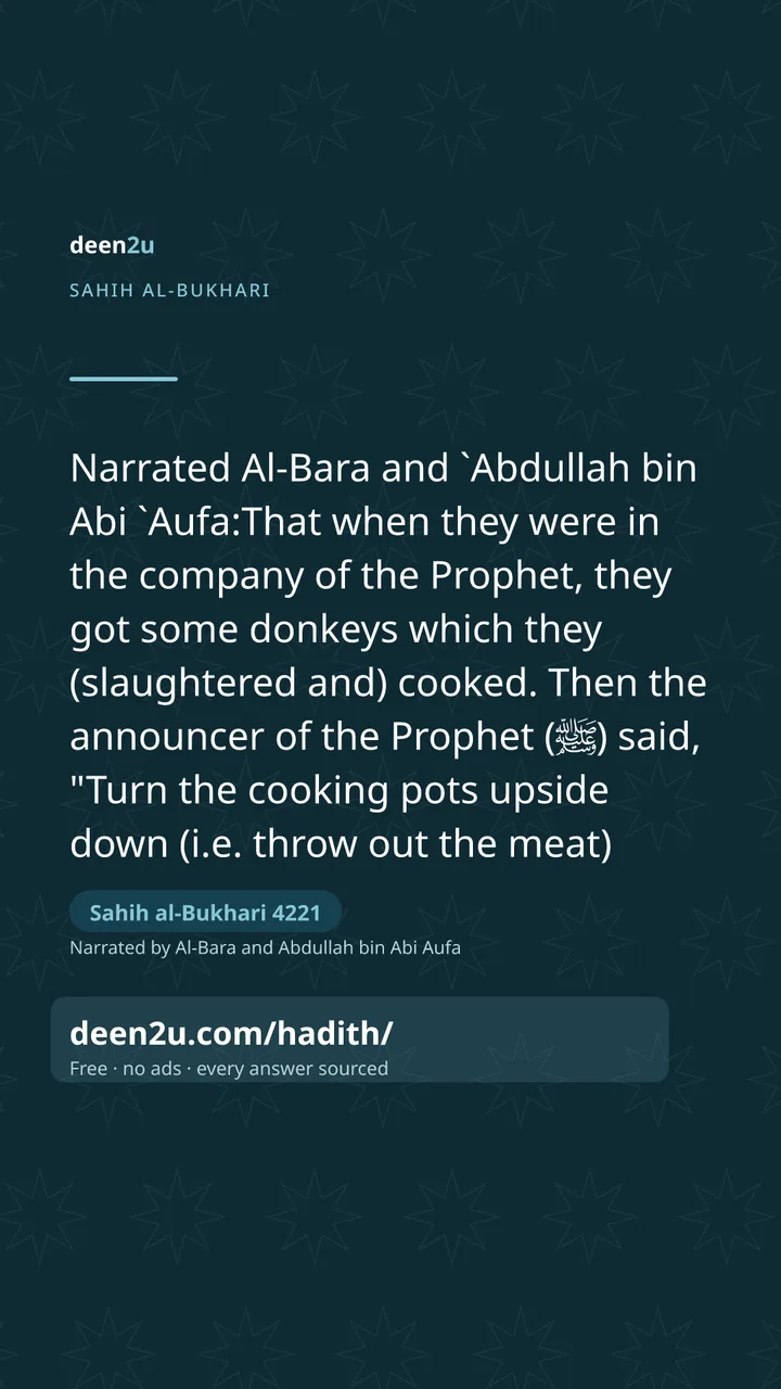 Sahih al-Bukhari 4221