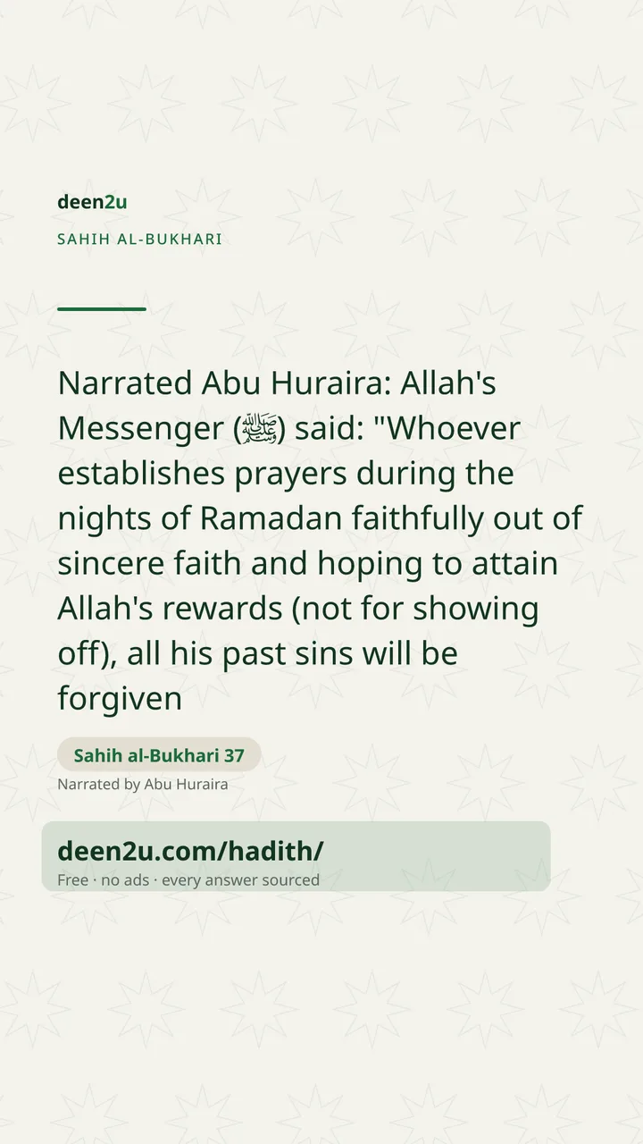 Sahih al-Bukhari 37