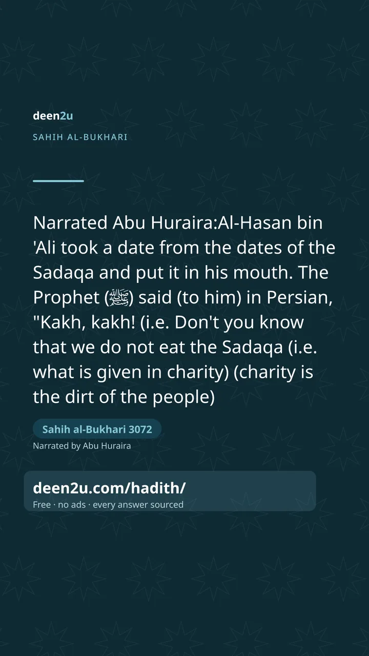 Sahih al-Bukhari 3072
