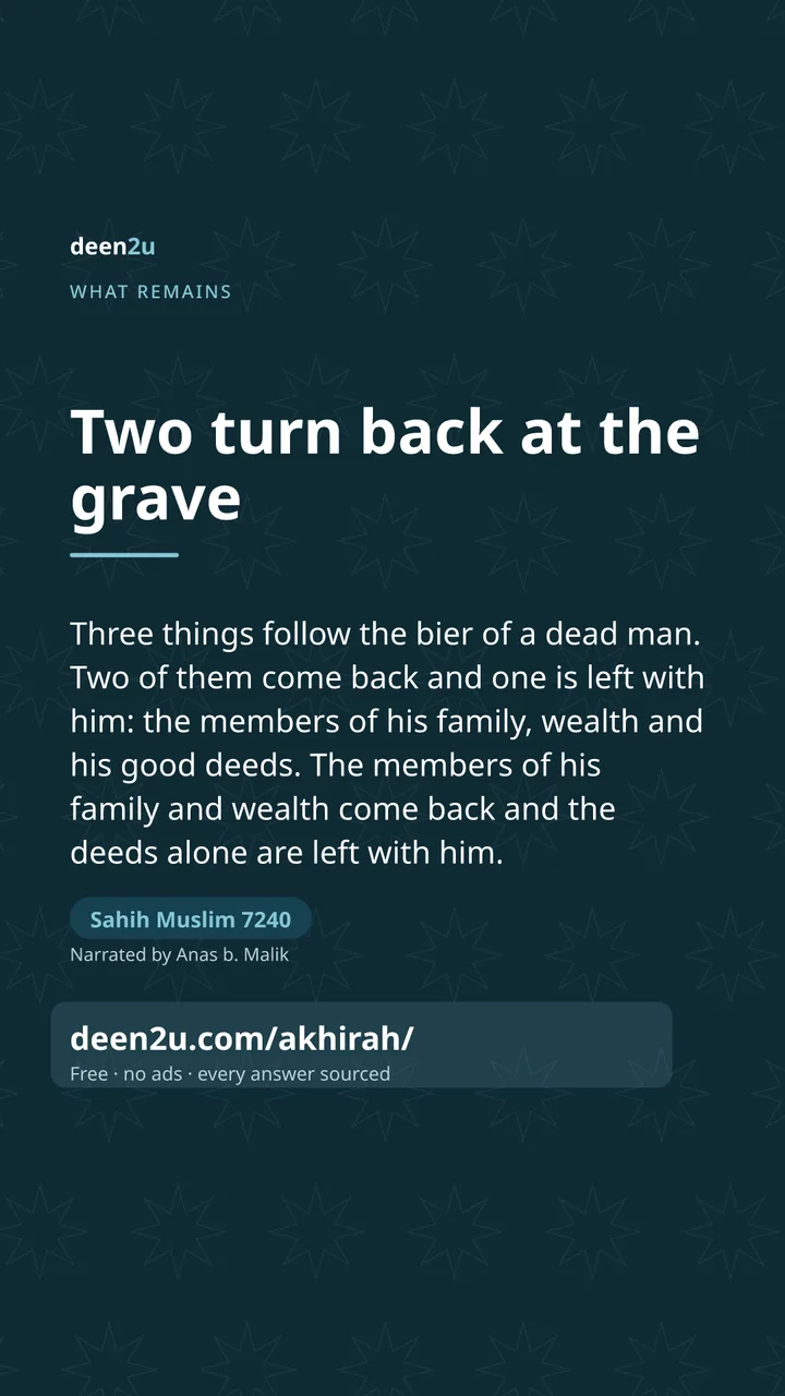 Poster: Two turn back at the grave