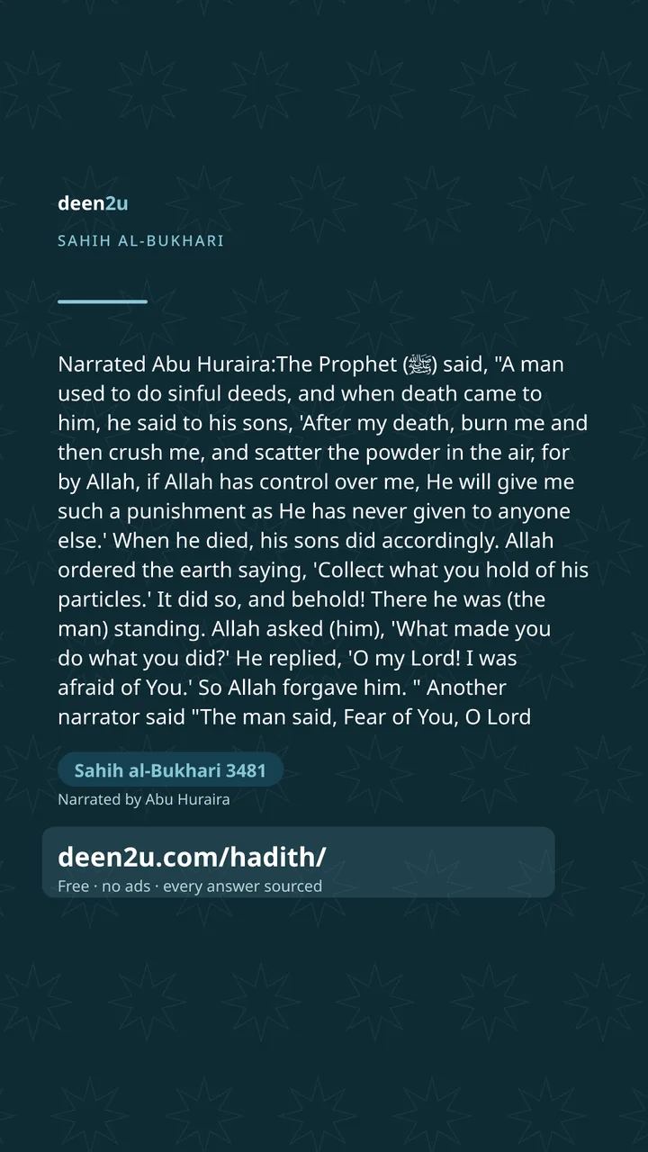 Sahih al-Bukhari 3481