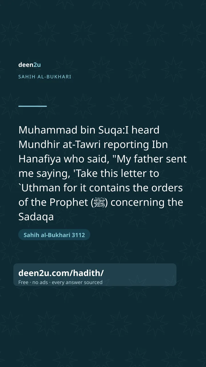Sahih al-Bukhari 3112