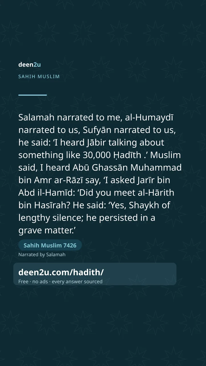 Sahih Muslim 7426