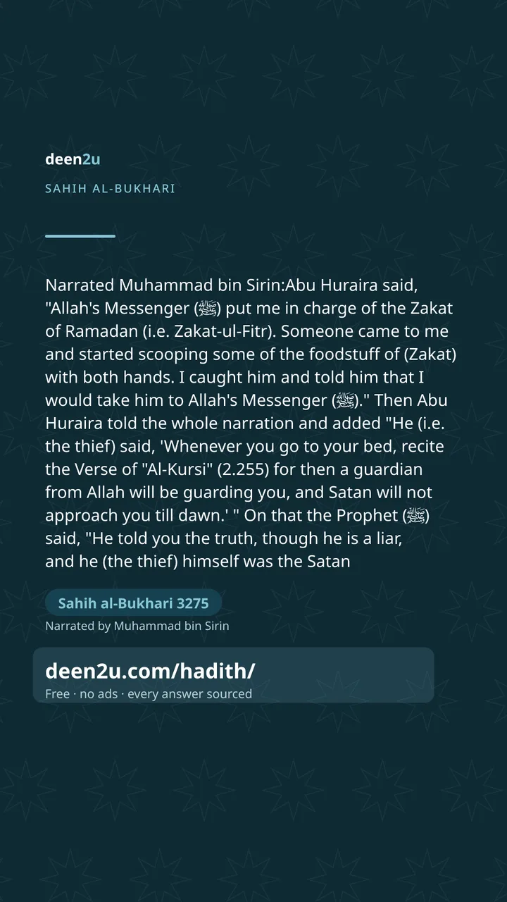 Sahih al-Bukhari 3275