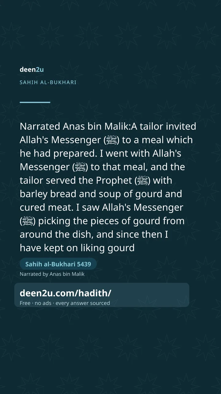 Sahih al-Bukhari 5439