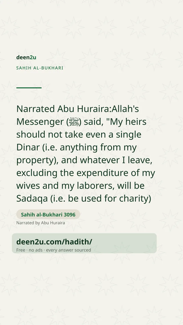 Sahih al-Bukhari 3096