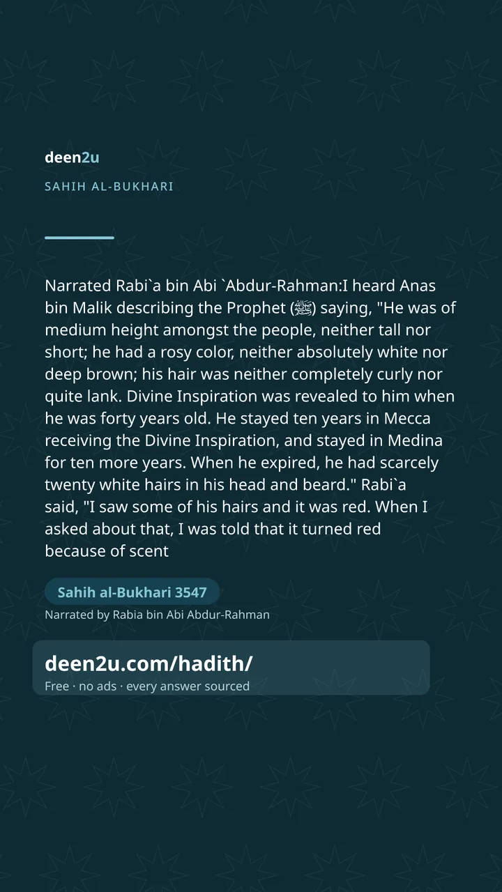 Sahih al-Bukhari 3547